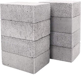 HATOKU 8-pack pumice stones ready for grill cleaning, safe on metal.