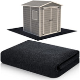 Haull shed floor mat under outdoor shed protecting against damp ground