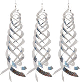 Hausse Bird Repellent Spiral Reflectors spinner with a shiny surface deterring birds from multiple angles