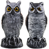 Hausse horned owl decoy stands 10.5 inches to deter birds in outdoor spaces.