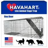 HAVAHART 1079SR front view shows a sturdy, ready-to-use live trap.