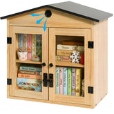 HAVLYN Little Library Box in solid wood with metal roof for durable outdoor sharing