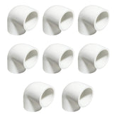 HayEastdor 8-pack 3/4 inch PVC elbow fittings for durable sprinkler connections.
