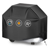 HAZBEN Perfect Grill Cover on a grill shows protective coverage against rain and wind