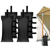 HAZBEN tent weights four sand bags anchoring canopy on beach for stability