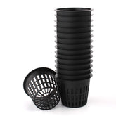 HAZOULEN net cup side view shows durable plastic for hydroponic use.