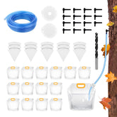 Hazzga maple syrup tapping kit with 15 taps for multi-tree collection