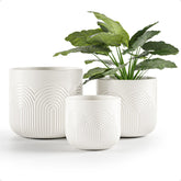 HB Design Co ceramic pot large 6-inch with drainage hole for healthy indoor plants