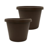 HC Companies Prima round planter 24in diameter for outdoor spaces and curbside displays.