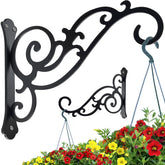 HCDHAKN hanging planter hook 2 pcs, sturdy wall mount for indoor and outdoor planters.