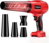HCDHCD cordless leaf blower with turbo jet nozzle for powerful outdoor airflow