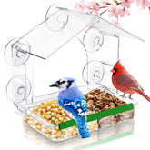 HCGADON window bird feeder with five suction cups for secure glass mounting