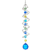 HD Hyaline & Dora gazing ball spins in sunlight showing blue crystal brilliance