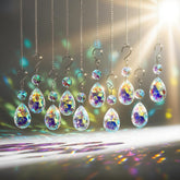 H&D HYALINE & DORA Bauhinia crystal prism pendant glints in sunlight, ideal for window suncatchers.