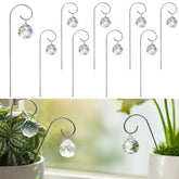 HDCRYSTALGIFTS crystal ball prisms casting rainbow light on a sunny window