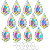 HDCRYSTALGIFTS 12pcs suncatcher prisms spark sunlight into vibrant rainbows
