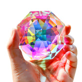 hdcrystalgifts rainbow sun catcher windows with vivid rainbow reflections.