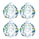 HDCRYSTALGIFTS 40mm clear crystal prism ball catching sunlight to create colorful rainbows.