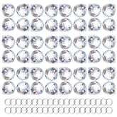 HDCRYSTALGIFTS clear crystal ball 20mm for bright rainbow reflections in sunlight.