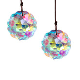 HDCRYSTALGIFTS Datura suncatcher pair creates tranquil rainbows in sunlit windows.