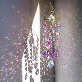 HDCRYSTALGIFTS rainbow maker suncatcher casts vivid rainbows through sunlit windows