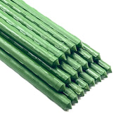 Hdeoops garden plant stakes, 57-inch tall, provide sturdy support for tomatoes and vines.