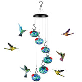 Headak Life charming wind chime feeder invites hummingbirds to visit outdoors.