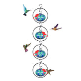 HEADAK LIFE hummingbird feeder 4-port, attracts more hummers with four feeding stations