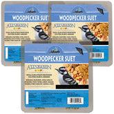 Heath Woodpecker Blend Suet Cakes pack attracts colorful backyard birds.