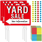 Hebayy yard sale sign three signs improves visibility and curb appeal