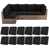 HEBE RUGS stretch cushion covers with 12-piece set, quick outdoor chair refresh.