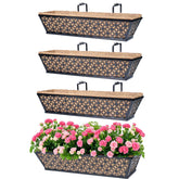 hehimhis window planter box 24-inch showcasing vibrant flowers for a porch