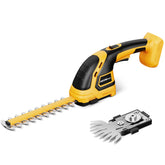HEINPRO hedge trimmer with DEWALT compatibility for flexible power options.
