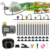 HEKIWAY 120 Ft Drip Irrigation System timer for hands-free garden watering.