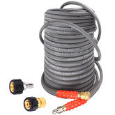 Heliwoo 3/8-inch hose coil for easy storage and quick setup.