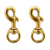 Helonge bronze flagpole snap hook with swivel eyelet for secure flag attachment and smooth motion