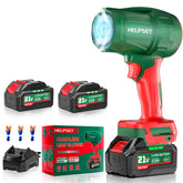 HelpSet cordless leaf blower motor delivering strong airflow for tough debris