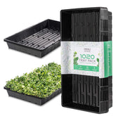 Hemlock Home Brewing 1020 trays front view shows durable, reusable germination trays for seasons