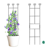 Hensal 2 Pack 30'' Plant Trellis enables quick setup and sturdy support.