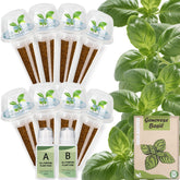Herblink Basil Seed Pods Kit contents show eight components for indoor growing.