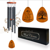 HEWBE memorial wind chimes in gift box offer serene remembrance