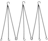Heybe hanging chains 23in with 3 leads provide sturdy support for planters.