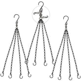 Heybe swivel hanging basket 23in with 4 leads for sturdy outdoor display.