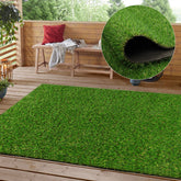 Heyroll artificial turf with soft-feel-grass offers a comfortable outdoor lawn.