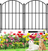 HEYRSUN decorative garden fence arch 17in for elegant flower bed boundaries
