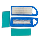 HEZYLASS air filter 2-pack with pre-filter for lawn mower engine protection.