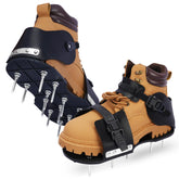 HFH lawn aerator shoes buckle for secure, comfortable fit during mowing