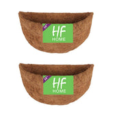 HFHOME half-round coco liner 16-inch fits baskets, promotes even moisture for healthy plants.