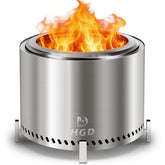 HGD 20inch smokeless fire pit flames for a warm patio vibe