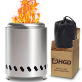 HGD small tabletop fire pit overview glows softly for cozy outdoor evenings